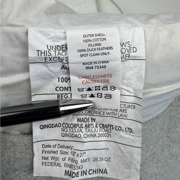 Christmas Gnomes Winter Scene Rectangular Throw Pillow Gray 10"x26" Storehouse - Picture 12 of 13